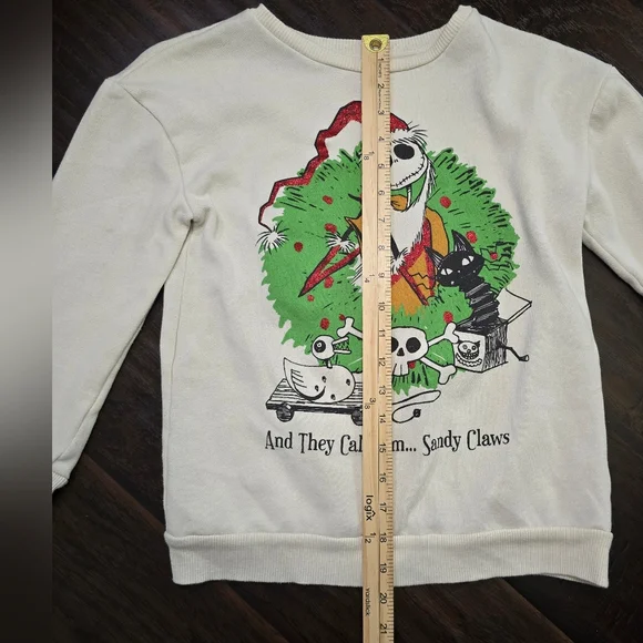 Disney Nightmare Before Christmas Girls Long Sleeve Pullover Sweater Medium - Picture 3 of 11